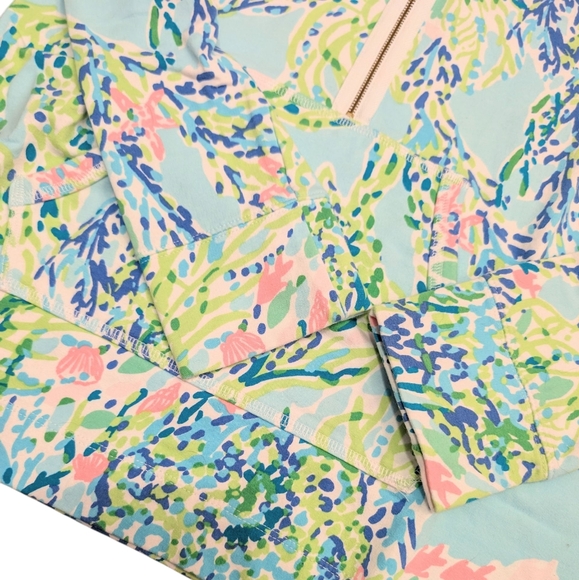 Lilly Pulitzer Skipper Popover Sky Blue Blue Heaven Size Small 🩷🩵💚 - Picture 5 of 11